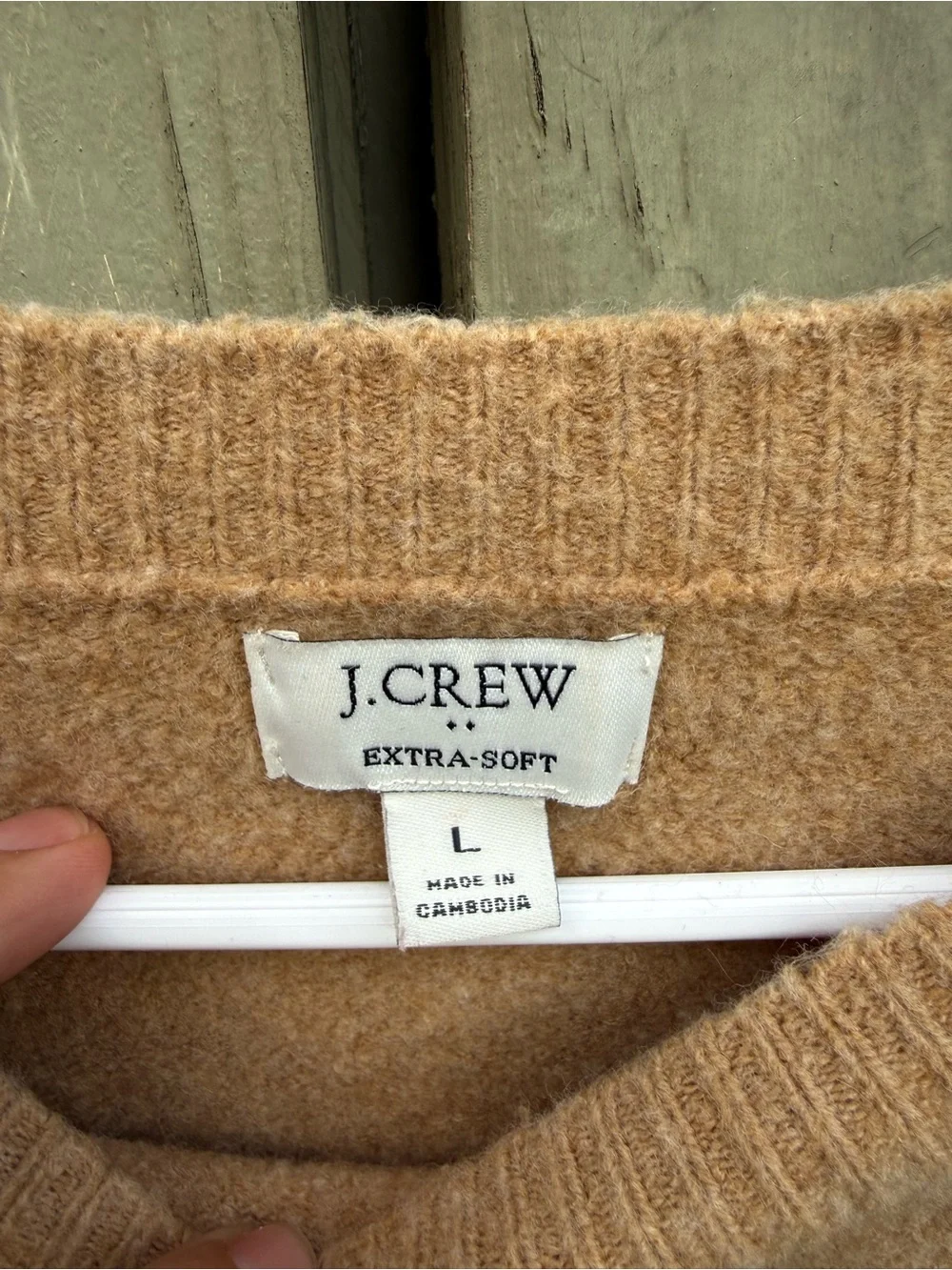 J. Crew Camel Crewneck Sweater